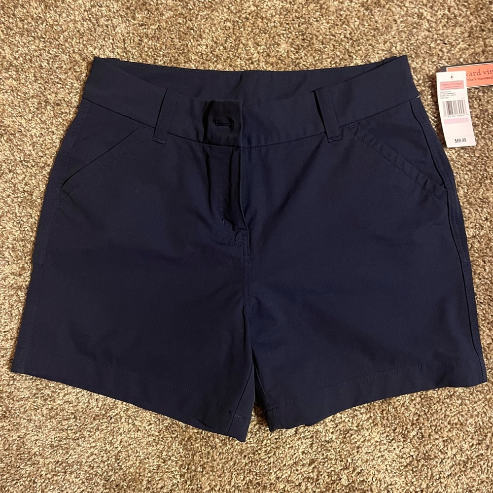Vineyard Vines Women's Performance Everyday Navy Shorts size 6 nwt